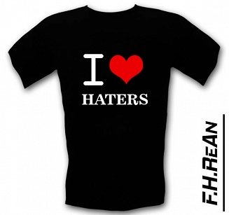 Śmieszne koszulki I love HATERS