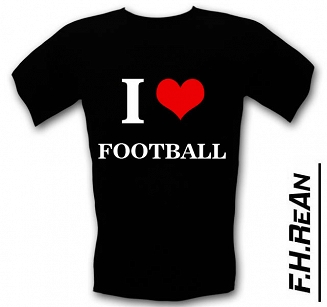 Śmieszne koszulki I love FOOTBALL