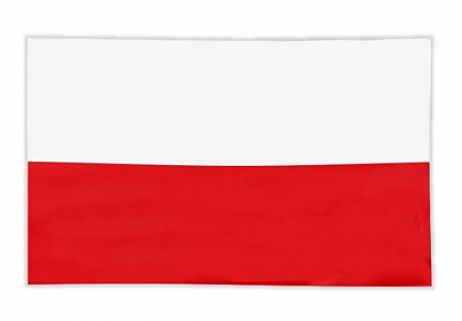 Flaga Polska Gładka 120x75cm