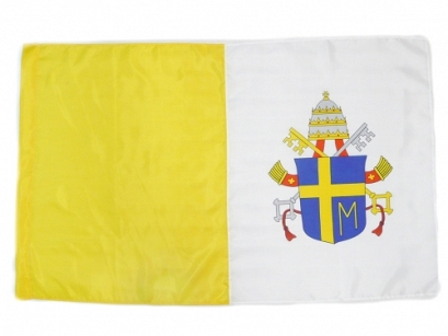 Flaga Papieska Herb Jan Paweł II  WATYKAN PAPIEŻ FRANCISZEK 120/70 cm