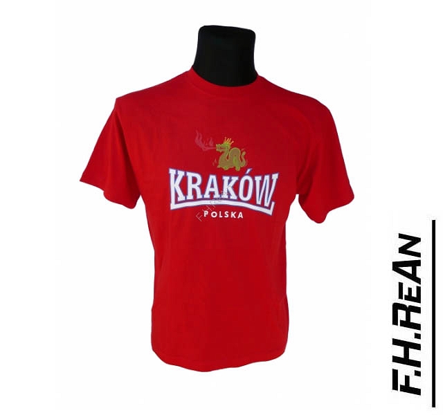 Koszulka Kraków Smok Wawelski czerwona