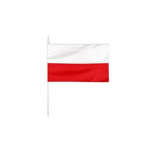 Flaga na kijku Polska gładka 60x45cm