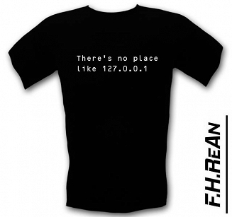 Śmieszne koszulki There's no place like 127.0.0.1