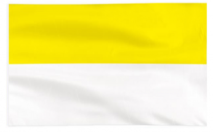FLAGA PAPIESKA WATYKAŃSKA 120x75cm ŻÓŁTO-BIALA 