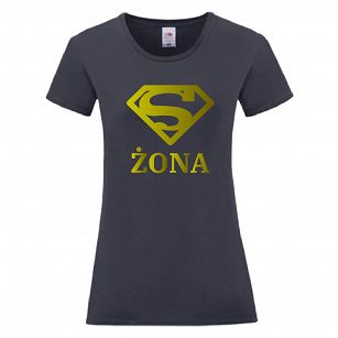 T-SHIRT KOSZULKA DAMSKA SUPER ŻONA Prezent na Dzień Kobiet
