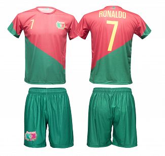 RONALDO komplet strój piłkarski sportowy PORTUGALIA